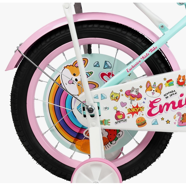 Дитячий велосипед 16 ST Corso «EMILY» ML-43369 бірюзово-рожевий фото westvelo.com