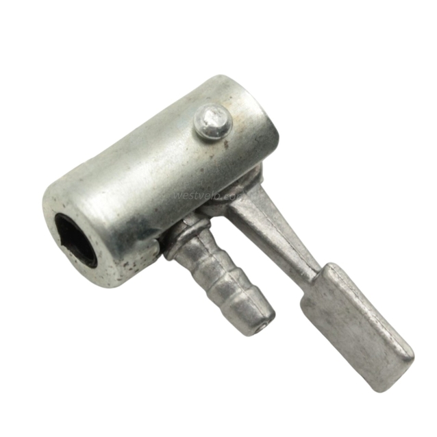 Наконечник шланга насоса алюміній-сталь малий L-28 фото westvelo.com