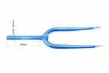 Вилка 20 сталева з кріпленням V-brake шток L-200mm р.з L-100mm синя фото westvelo.com