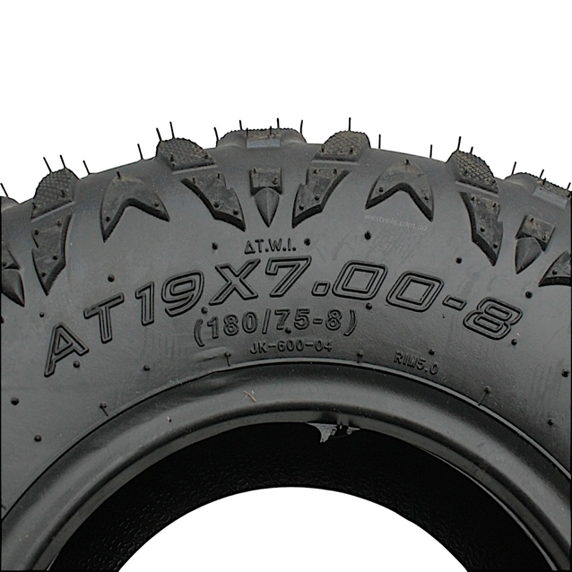 Покришка на квадроцикл  "8" 19х7-8 (180/75-8) Б/К JUNKAI (JK600) TL фото westvelo.com