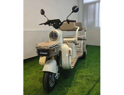 Трицикл Corso «TENSO» TG-652160, двигун 1500W, акумулятор 72V 32Ah графеновий, білий + 1 ящик. акум, колеса 10"