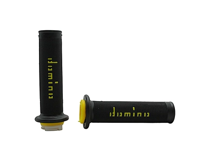 Мото гріпси DOMINO універсальні (тип5) чорно-жовті ITALY