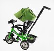 Дитячий велосипед 3-х колісний з батьківською ручкою, з дашком, колеса - EVA (піна) Best Trike 69-067 салатовий, d=25см переднє, d=20см задні, фара музична, USB, Bluetooth фото westvelo.com