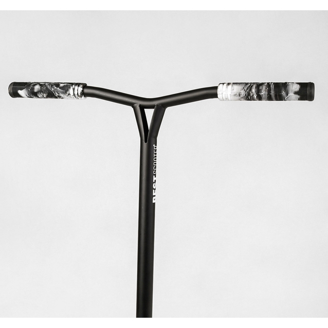 Самокат трюковий Best Scooter «FEAR» МТ-30377 чорний, SCS-система, пеги, AL диск та дека, колеса PU Ø115mm, ширина керма - 58 см фото westvelo.com