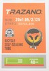Камера 20. довгий ніпель AV 48mm TRAZANO (1.95-2.125) самоклеюча (з антипрокольним гелем) фото westvelo.com