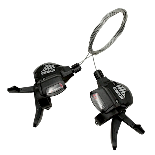 Манетки 3+8 шв.(пів автомат) SUNRUN SL-KD-35 фото westvelo.com