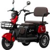 Трицикл Corso «OSTIN» SN-808922, двигун 1000W, акумулятор 72V/23Ah графеновий, червоний + 1 ящик. акум, колеса 10" фото westvelo.com