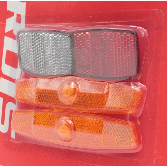 Набір катафотів 4 шт з кріпленням (довгі) ARDIS (02334) фото westvelo.com