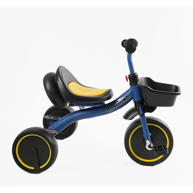 Дитячий велосипед 3-х колісний EVA (піна) Best Trike колеса 10-8, BS-45602 синій, сталева рама, УКР.ОЗВУЧУВАННЯ, світло, кошик фото westvelo.com