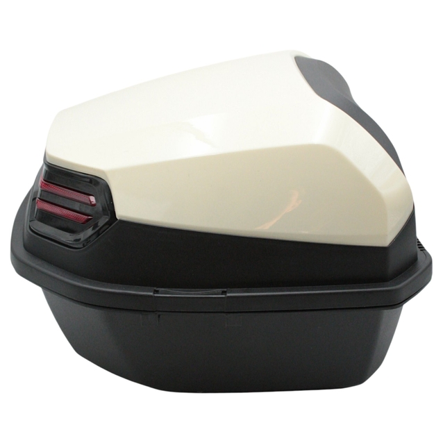 Кофр (багажник) для мотоцикла задній ROBIK 48 (390х390х290) 48L "JSBM" глянцевий, слонова кістка фото westvelo.com