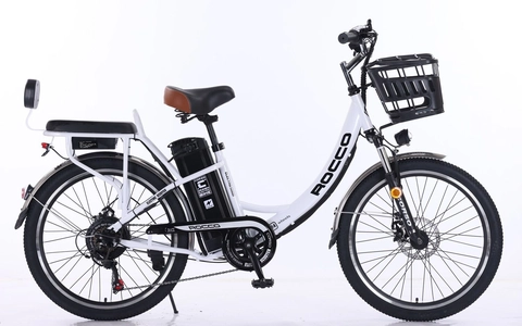 Електровелосипед 24 ST Corso «ROCCO» RC-90482 сталь, двигун 500W, акумулятор 48V20Ah літієвий, білий