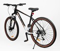 Велосипед 29 AL Corso «ENIGMA» NG-29747 алюміній 19", (к-т SHIMANO Alivio) вилка Santour гідравлічна, чорно-біло-коричневий фото westvelo.com