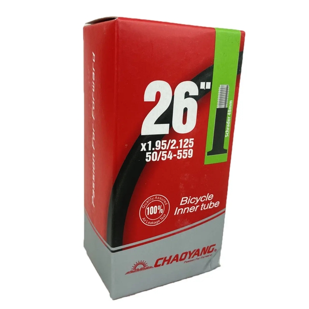 Камера 26. довгий ніпель AV 48mm CHAOYANG (1.95-2.125) фото westvelo.com