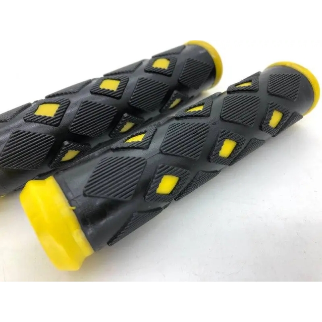 Гріпси гумові "Ромб" чорно-жовті фото westvelo.com