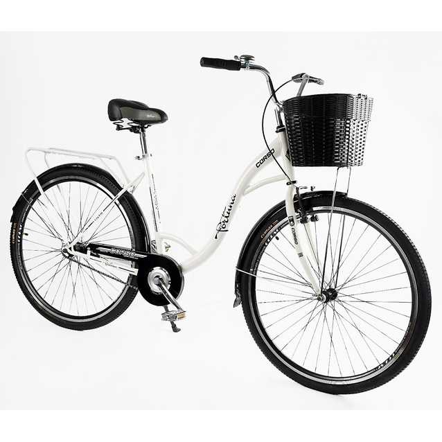 Міський велосипед 28 ST Corso «FORTUNA» FR-28006 сталь 20", білий(2) (+к/к/б) фото westvelo.com