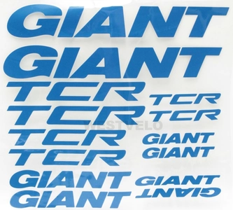 Наклейки GIANT TCR прозорий фон, сині