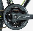 Велосипед 26 AL Corso «BLADE» BD-26102 алюміній 13", (к-т SHIMANO) чорно-салатовий