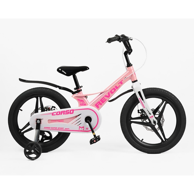 Дитячий велосипед 18 MG Corso «REVOLT» RV-18339, магнієва рама, світло рожевий фото westvelo.com
