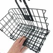 Кошик передній, металевий на руль "розкладний" чорний фото westvelo.com