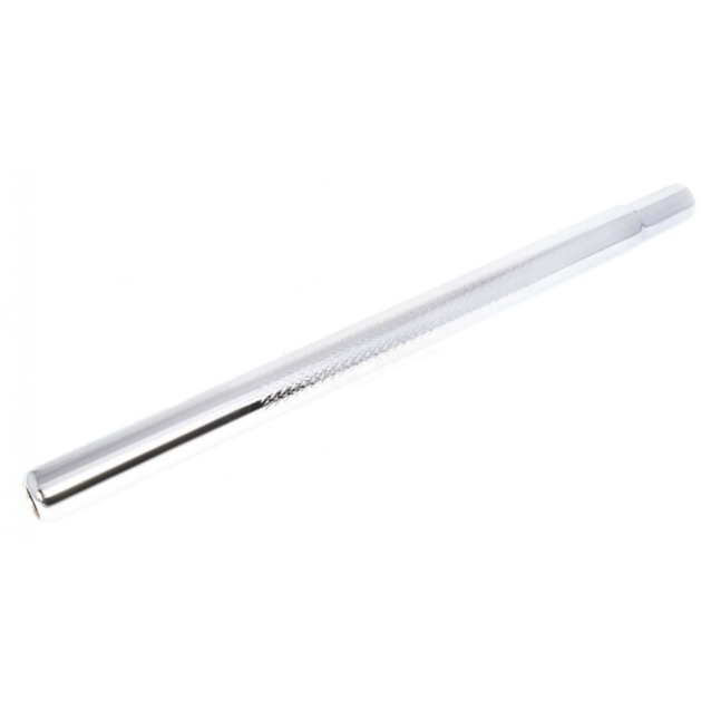 Труба сідла Ø25.4мм сталь, L-40см. нікель фото westvelo.com