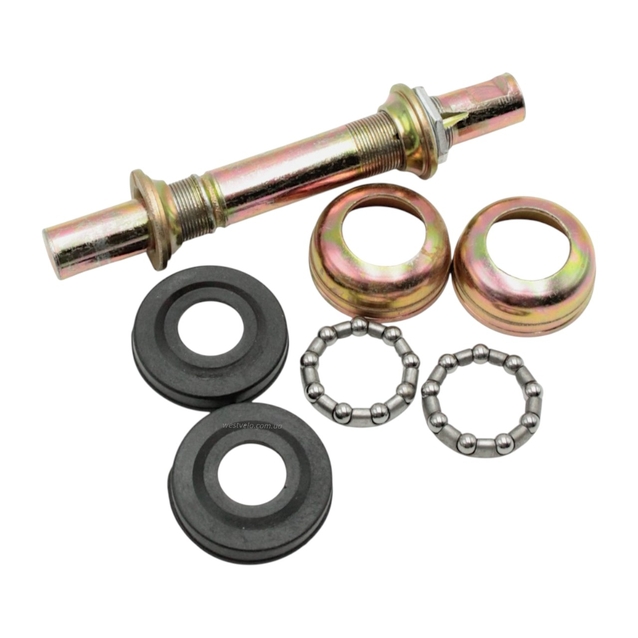 Каретка Мінськ Бубон ТИП 1 (вал різьбовий L-150 + чашки Ø40 мм,віночки,пильники) фото westvelo.com