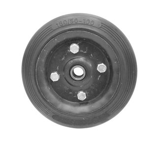 Колесо для візка 180mm (50-100) під вісь Ø17mm, широке, на 2 підшипника