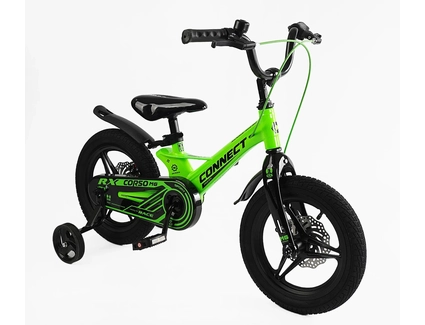 Дитячий велосипед 14 MG Corso «CONNECT» MG-14155, магнієва рама, салатовий