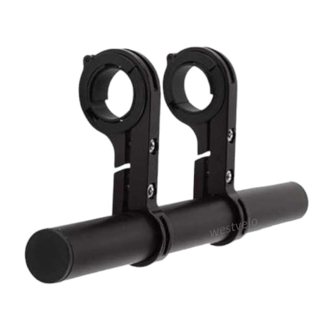 Розширювач керма подвійний, чорний L-200мм. фото westvelo.com