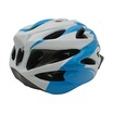 Вело шолом "TK Sport" 074 (56 см) з мигалкою, біло-блакитний фото westvelo.com