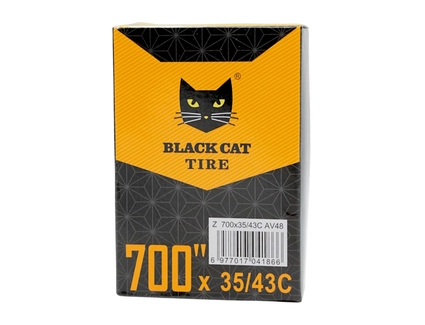 Камера турист 28. довгий ніпель AV 48mm BLACK CAT (35-43С) (700x35/43c)