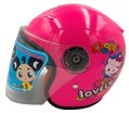 Мото шолом дитячий, відкритий (S) "908", Hello Kitty, рожевий глянцевий