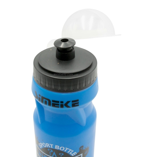 Фляга SIMEKE 650ml "MILITARY" пластмасова синя фото westvelo.com