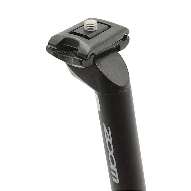 Труба сідла Ø27.2 мм алюміній, L-30см, на глагол, чорна матова "ZOOM"  SP-С208 фото westvelo.com