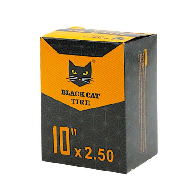 Камера 10 прямий ніпель (2.50) BLACK CAT (TR 4) (на електросамокат) фото westvelo.com
