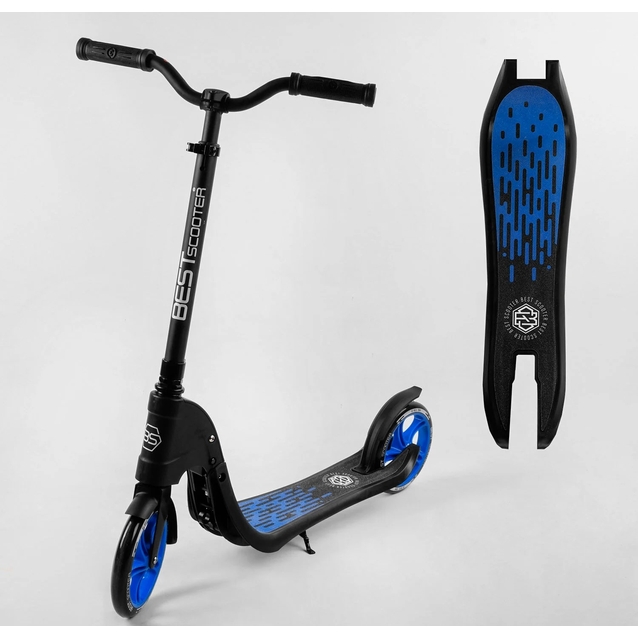 Самокат дитячий 2-х колісний, PU Best Scooter 79855 синій, Ø200mm фото westvelo.com