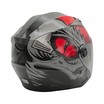 Мото шолом, відкритий (S) (55-56см) BLD-708 "Raptor" чорно-червоний глянець з відкидними окулярами фото westvelo.com