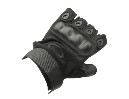 Рукавиці (тактичні) QAKLEY "XL" чорні (з відкритими пальцями)