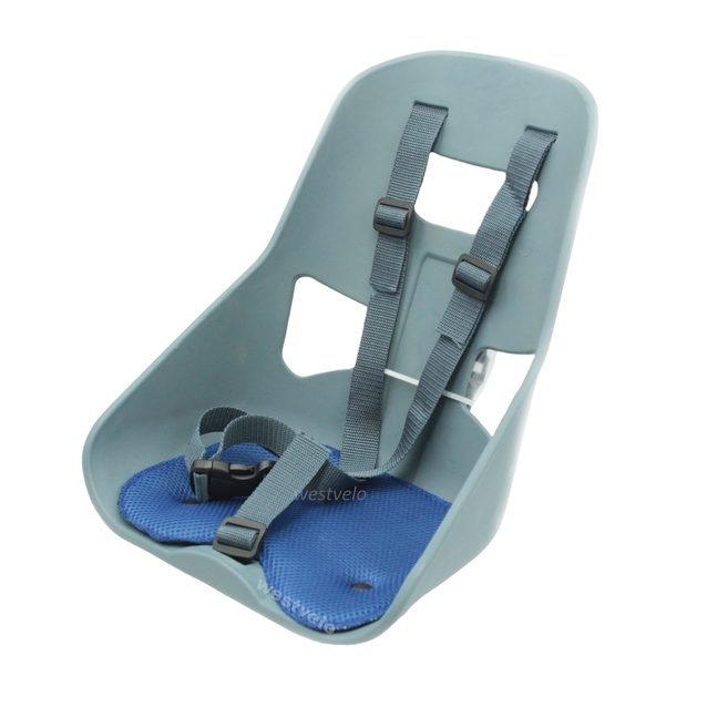 Крісло дитяче, пластик, на пряму раму, з спинкою, сіре фото westvelo.com