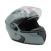 Мото шолом, трансформер (S 55-56) "516" сірий глянцевий, вмонтовані окуляри фото westvelo.com