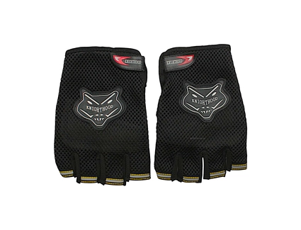 Мото рукавиці (L) "KNI0HTHOOD" чорні (з відкритими пальцями)