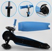 Самокат 3в1 Best Scooter PL-422 колеса PU 120х80mm зі світлом, сидіння, батьківська ручка, блакитний фото westvelo.com