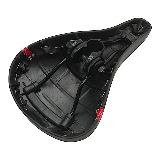 Сідло дитяче SD-07 чорне з квіточками фото westvelo.com