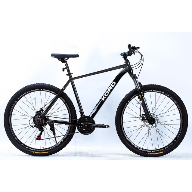 Велосипед 29 AL Corso «KORD» KD-29570 алюміній 21", (к-т SHIMANO) чорний фото westvelo.com