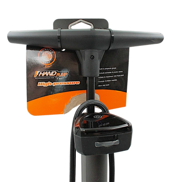 Насос авто з манометром BEE pump (P32B-21) алюміній сірий (електронне табло) фото westvelo.com