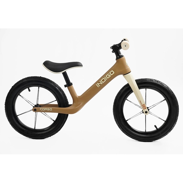 Велобіг 14 Corso надувні колеса, нейлонова рама «INDIGO» D-9078-41 коричневий фото westvelo.com