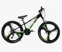 Велосипед 24 AL Corso «EVOLUTION» EV-24203 алюміній 11", (к-т SHIMANO) чорно-салатовий фото westvelo.com
