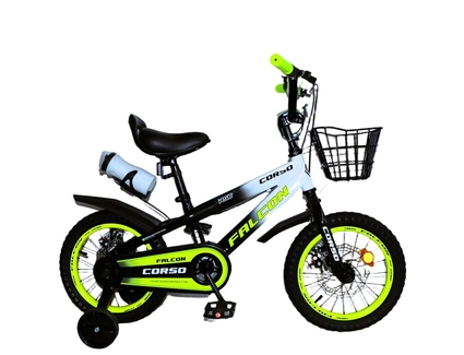 Дитячий велосипед 14 ST Corso «FALCON» FC-14772, дискові гальма, чорно-жовтий