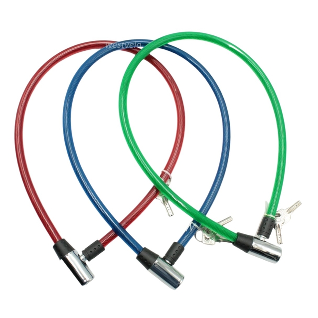 Замок метал на ключ Є на 0,8m (різні кольори) фото westvelo.com