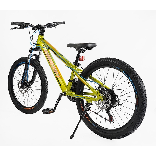 Велосипед 24 AL Corso «CONCEPT» CP-24010 алюміній 11", (к-т SHIMANO) жовтий фото westvelo.com