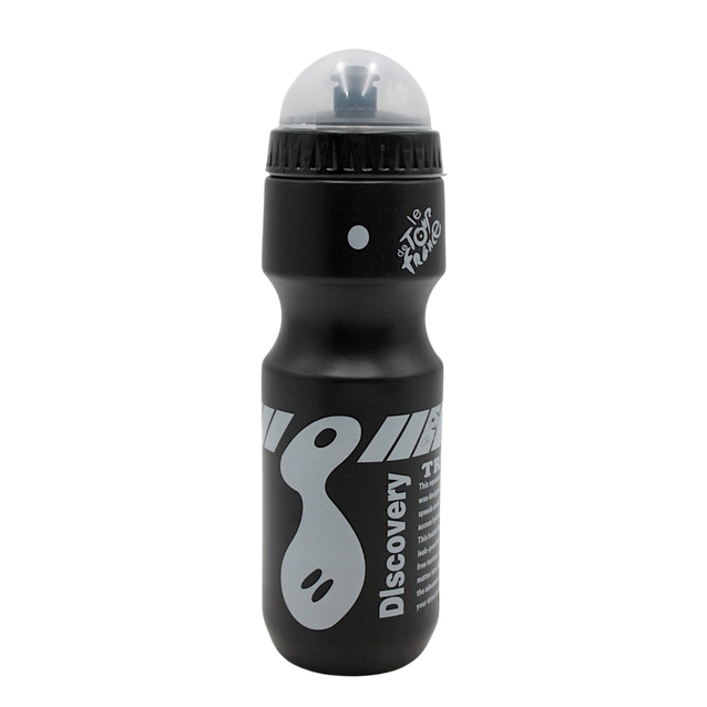 Фляга 750ml Discovery (TREK) пластмасова, чорно-білий фото westvelo.com